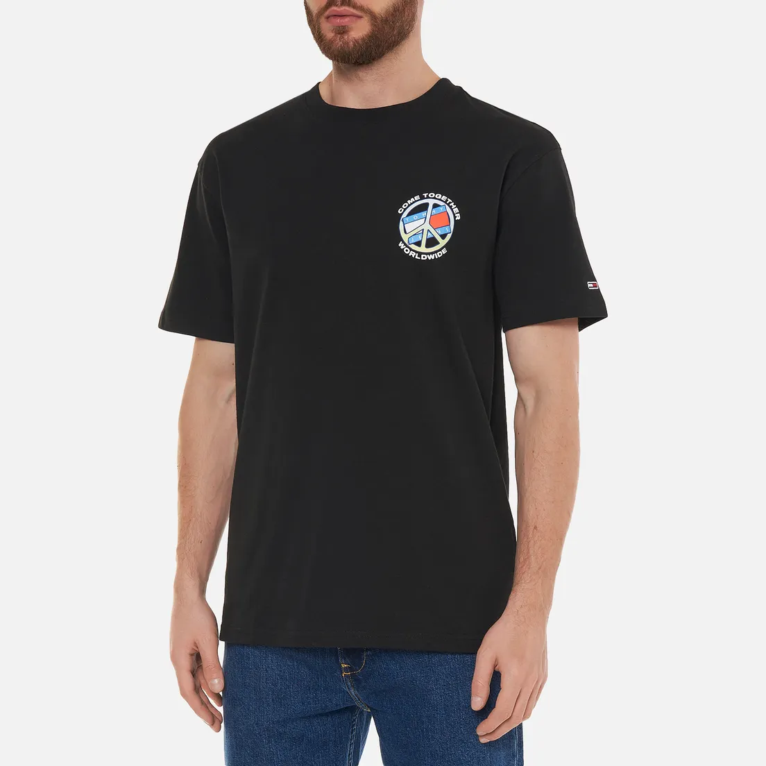 Tommy Jeans Мужская футболка Together World Peace