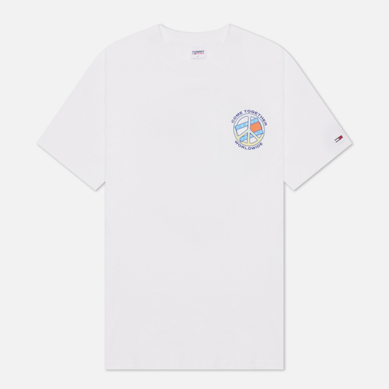 Мужская футболка Tommy Jeans Together World Peace White