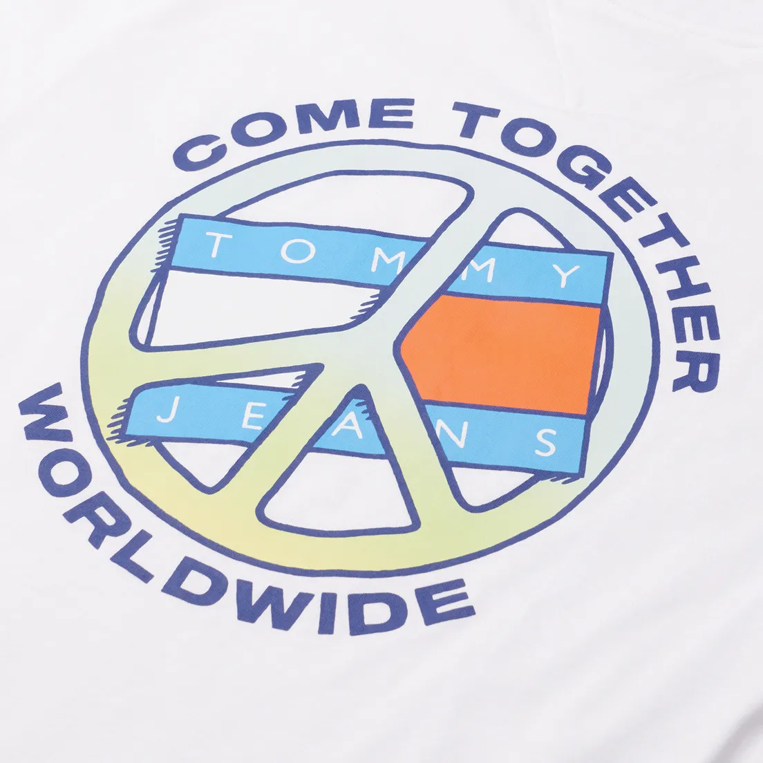 Tommy Jeans Мужская футболка Together World Peace