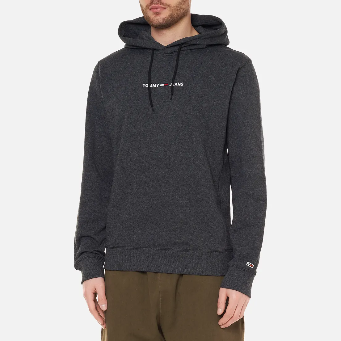 Tommy Jeans Мужская толстовка Straight Logo Hoodie