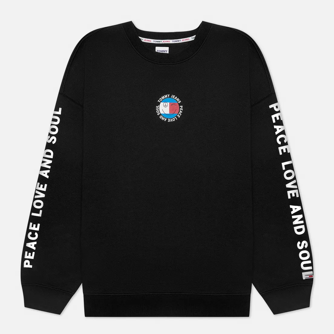 Tommy Jeans Мужская толстовка Smiley Peace Logo Crew Neck