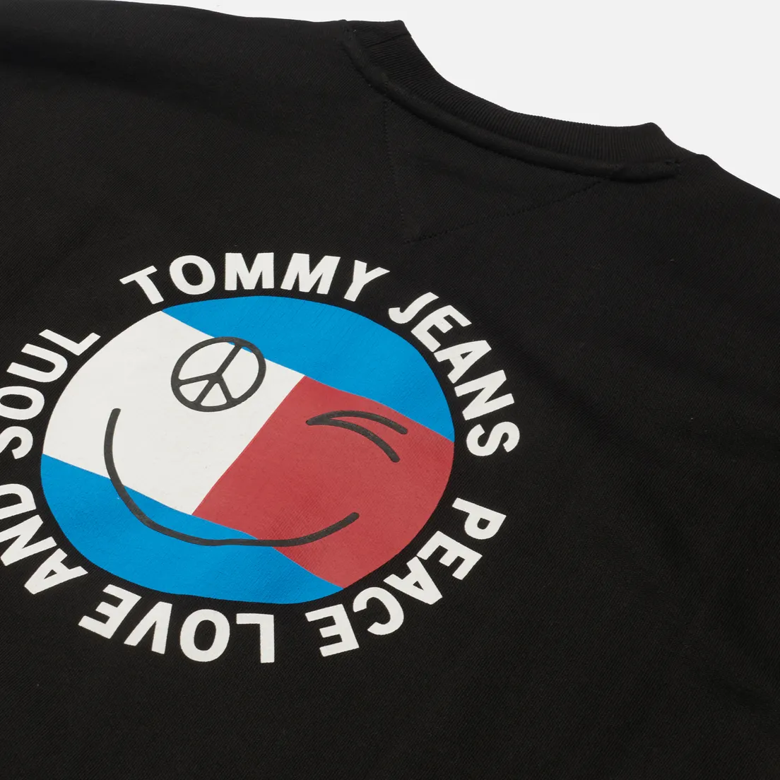 Tommy Jeans Мужская толстовка Smiley Peace Logo Crew Neck