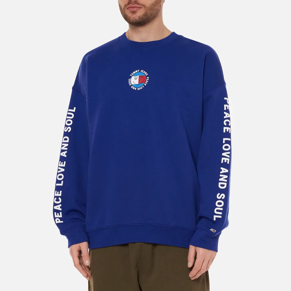Tommy Jeans Мужская толстовка Smiley Peace Logo Crew Neck