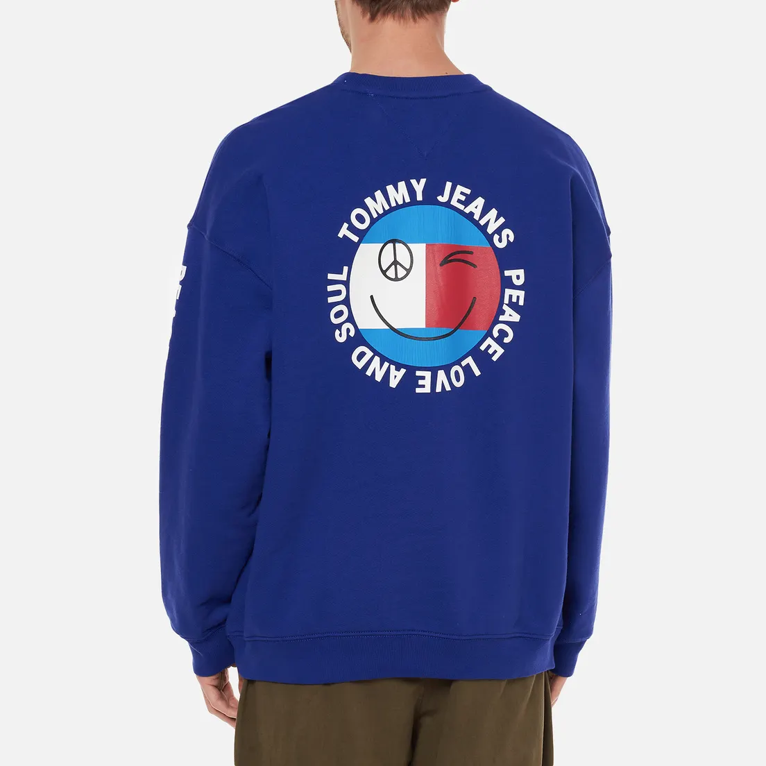 Tommy Jeans Мужская толстовка Smiley Peace Logo Crew Neck