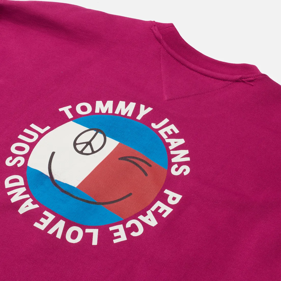 Tommy Jeans Мужская толстовка Smiley Peace Logo Crew Neck