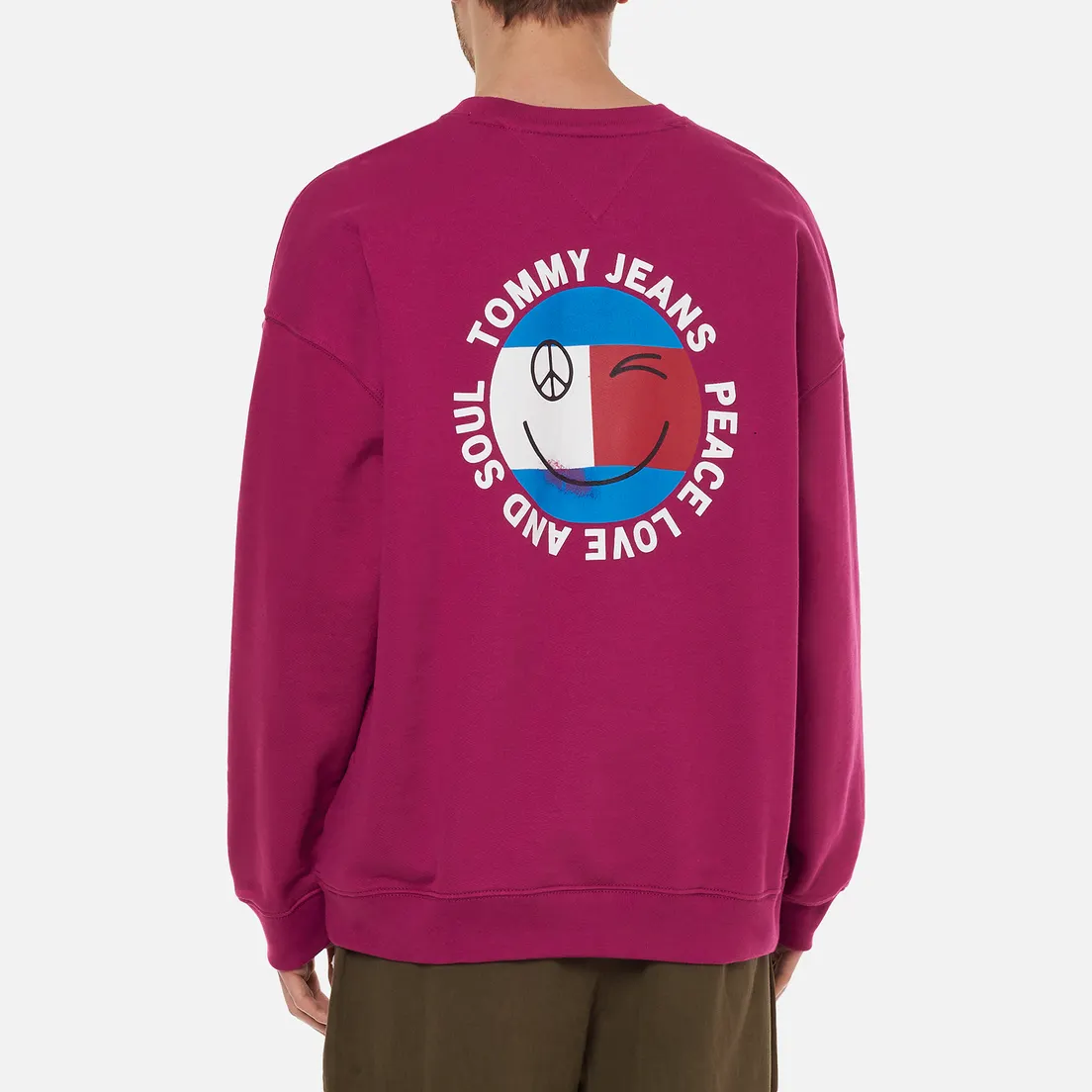 Tommy Jeans Мужская толстовка Smiley Peace Logo Crew Neck