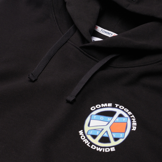 Мужская толстовка Tommy Jeans Together World Peace Hoodie Black