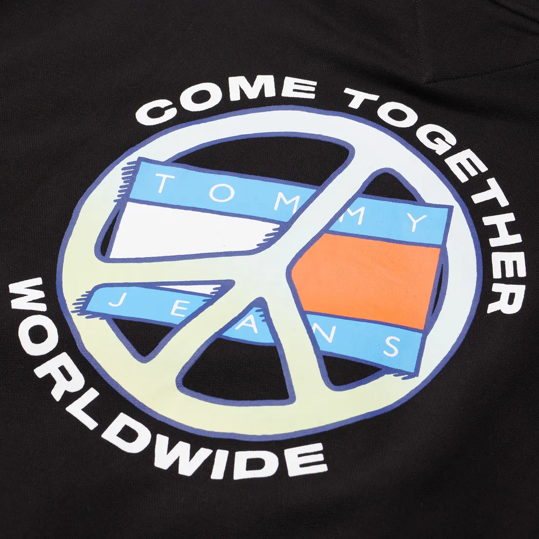 Tommy Jeans Мужская толстовка Together World Peace Hoodie