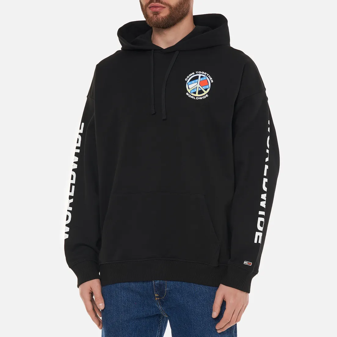 Tommy Jeans Мужская толстовка Together World Peace Hoodie