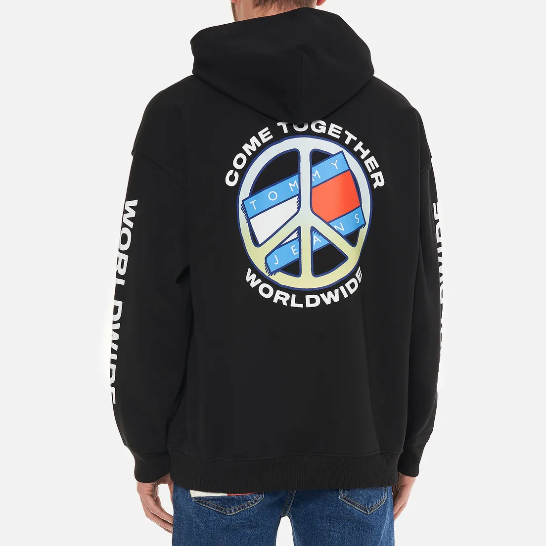 Tommy Jeans Мужская толстовка Together World Peace Hoodie