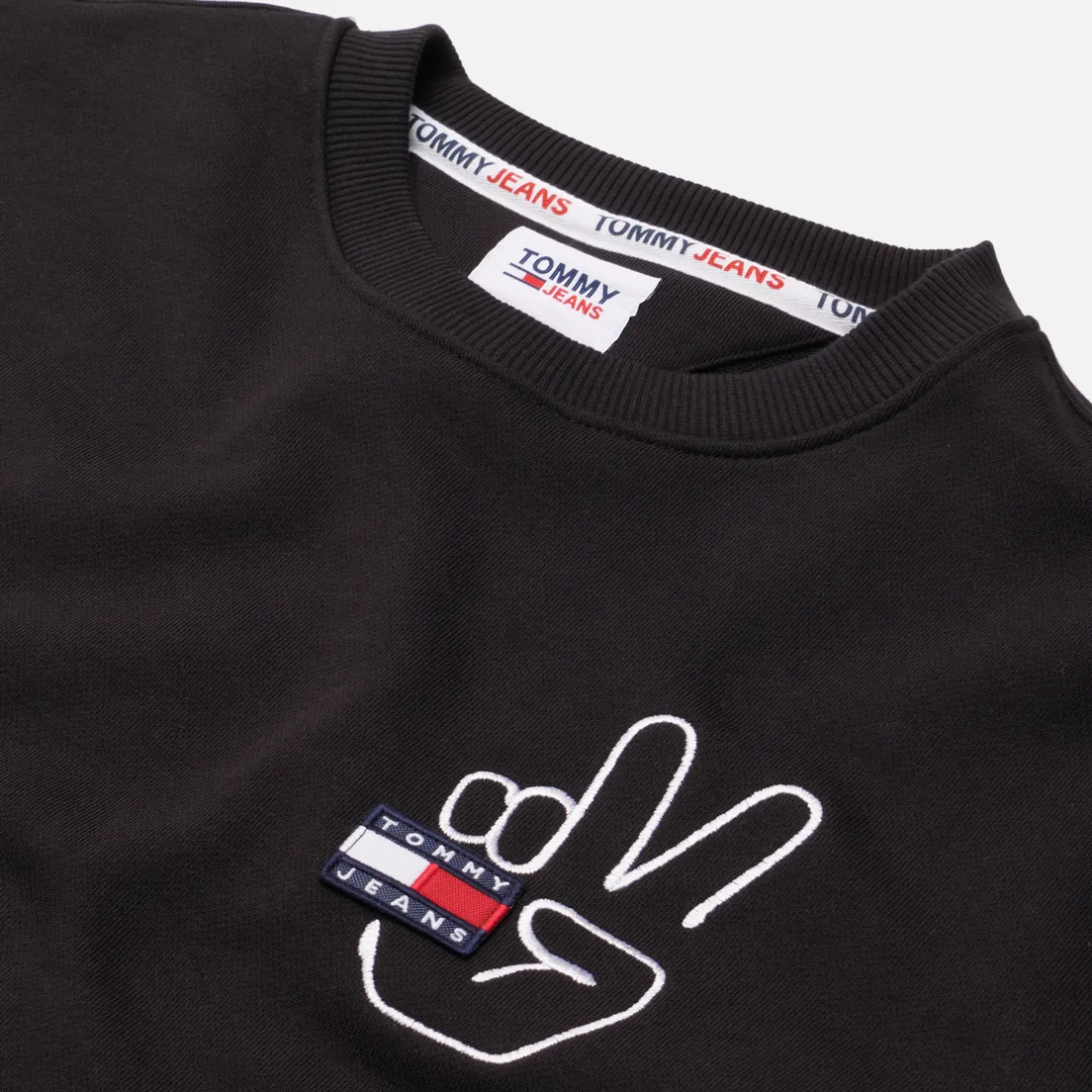 Tommy Jeans Мужская толстовка Badge Peace Crew Neck