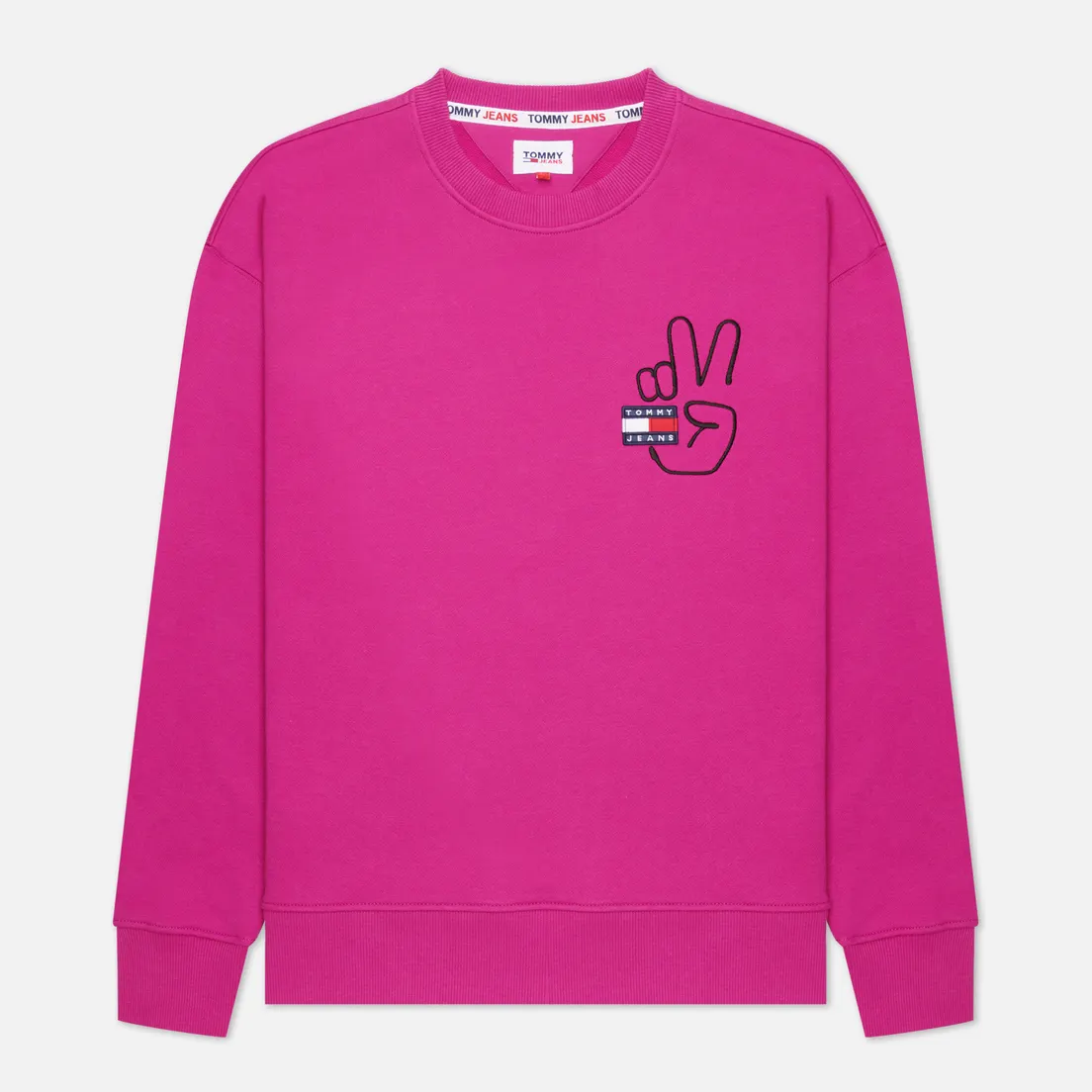 Tommy Jeans Мужская толстовка Badge Peace Crew Neck