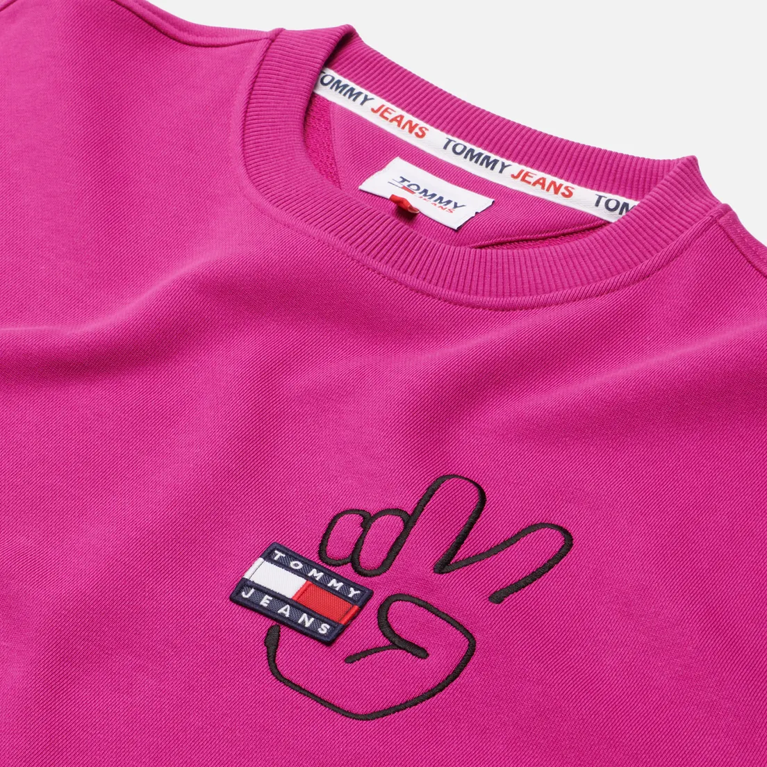 Tommy Jeans Мужская толстовка Badge Peace Crew Neck