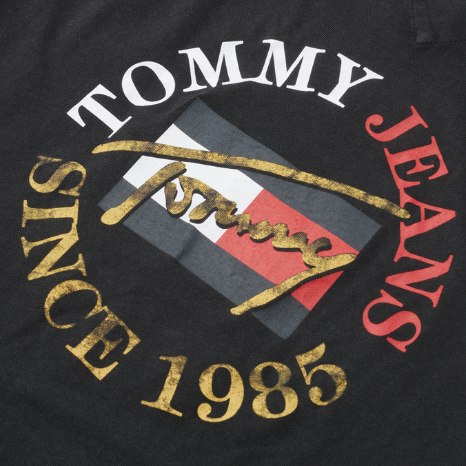 Мужская футболка Tommy Jeans, цвет чёрный, размер L DM0DM11689BDS Vintage Circular - фото 3