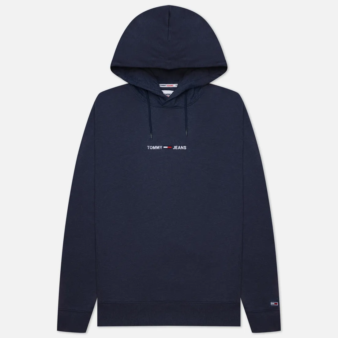 Tommy Jeans Мужская толстовка Straight Logo Heathered Hoodie