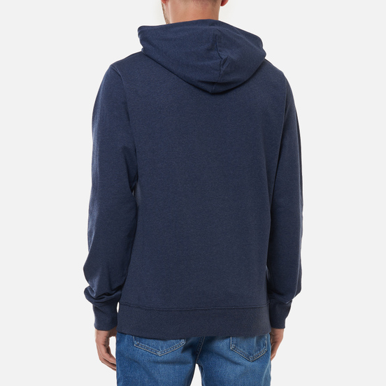 Мужская толстовка Tommy Jeans Straight Logo Heathered Hoodie Twilight Navy Heather