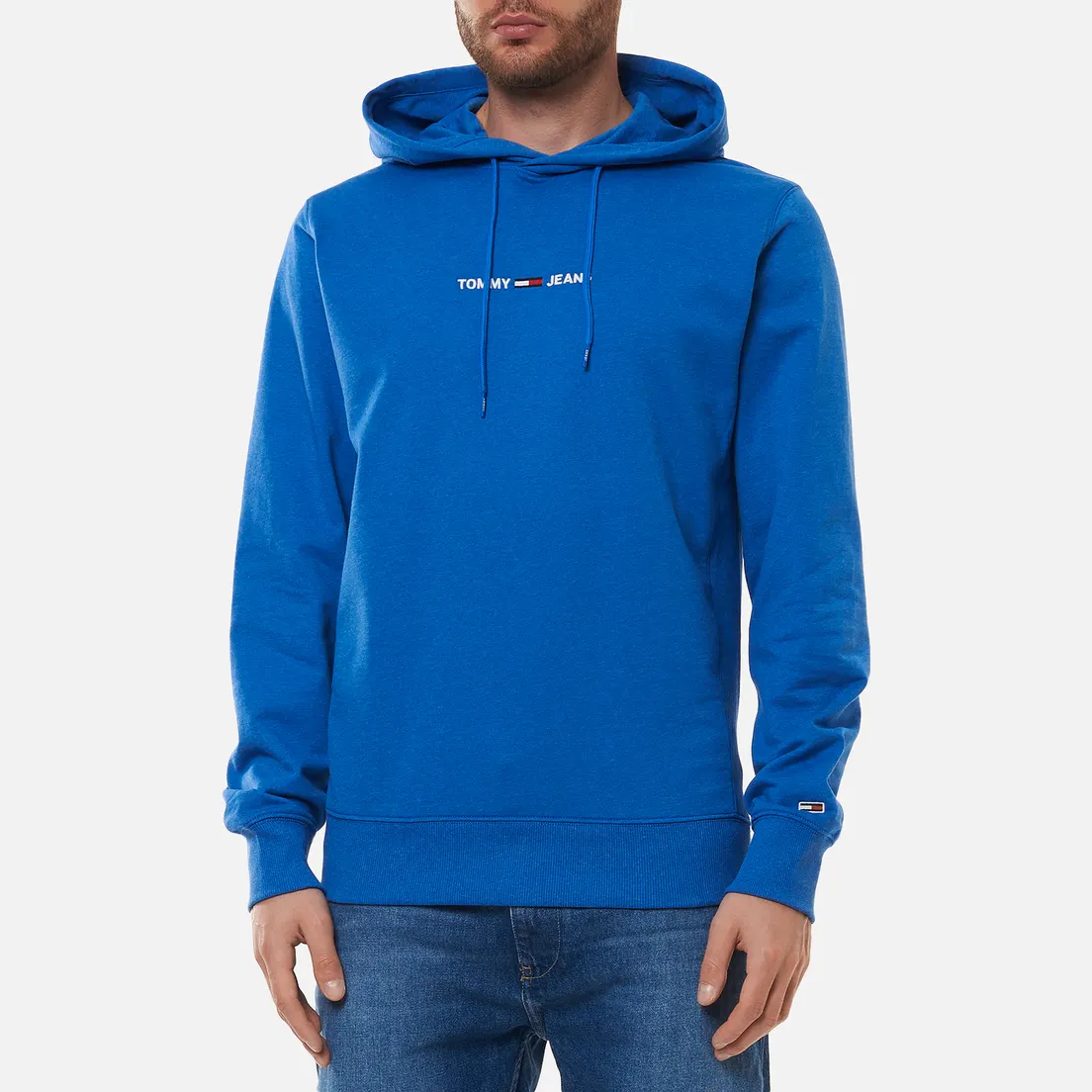 Tommy Jeans Мужская толстовка Straight Logo Heathered Hoodie