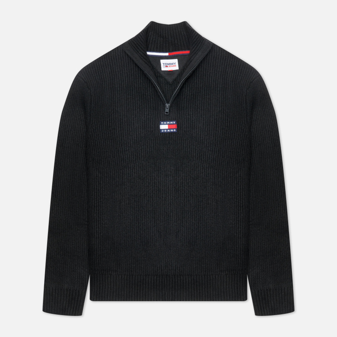 Мужской свитер Tommy Jeans, цвет чёрный, размер S