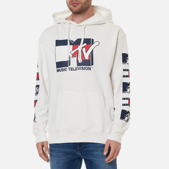Мужская толстовка Tommy Jeans x MTV Hoodie White
