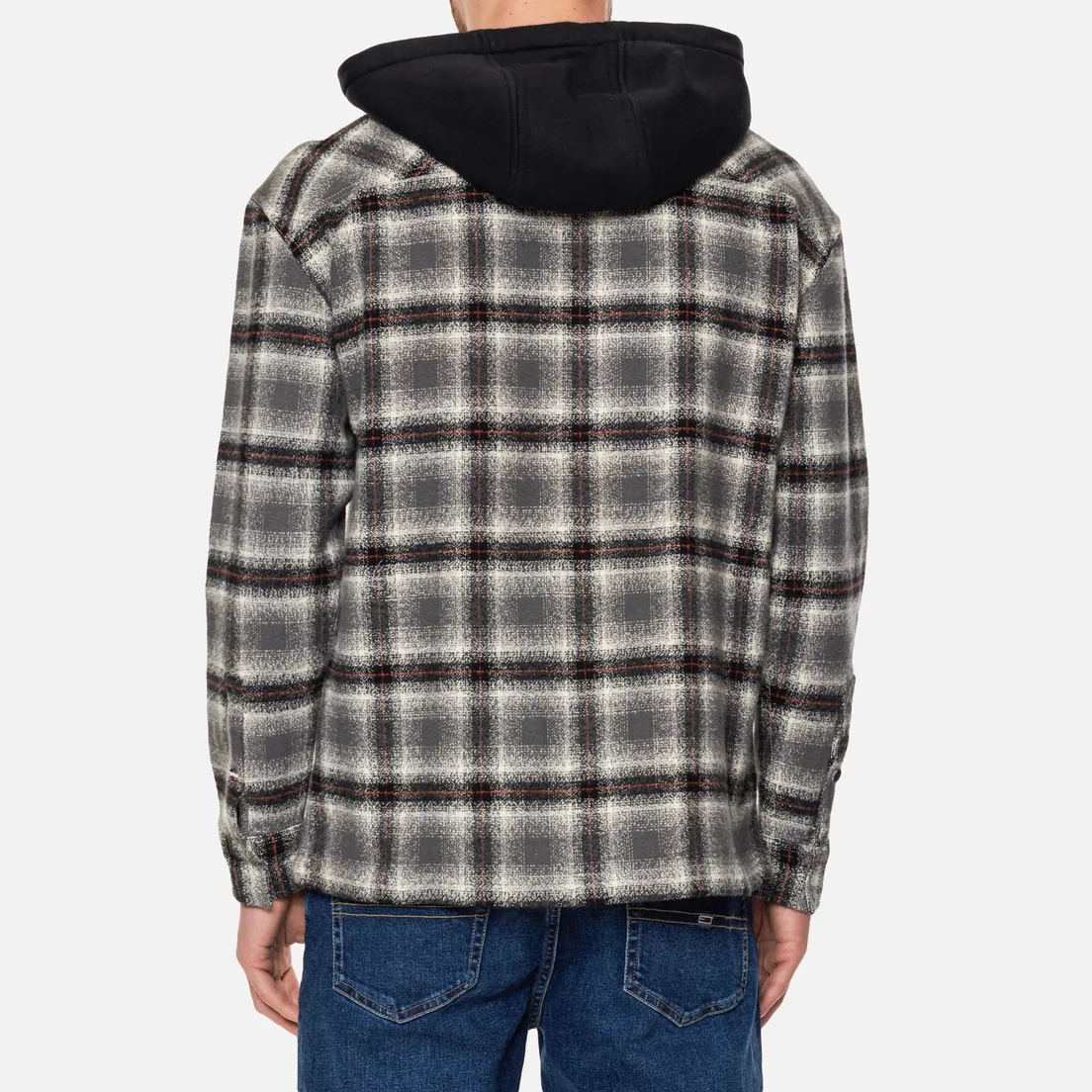 Tommy Jeans Мужская рубашка Hooded Check Overshirt