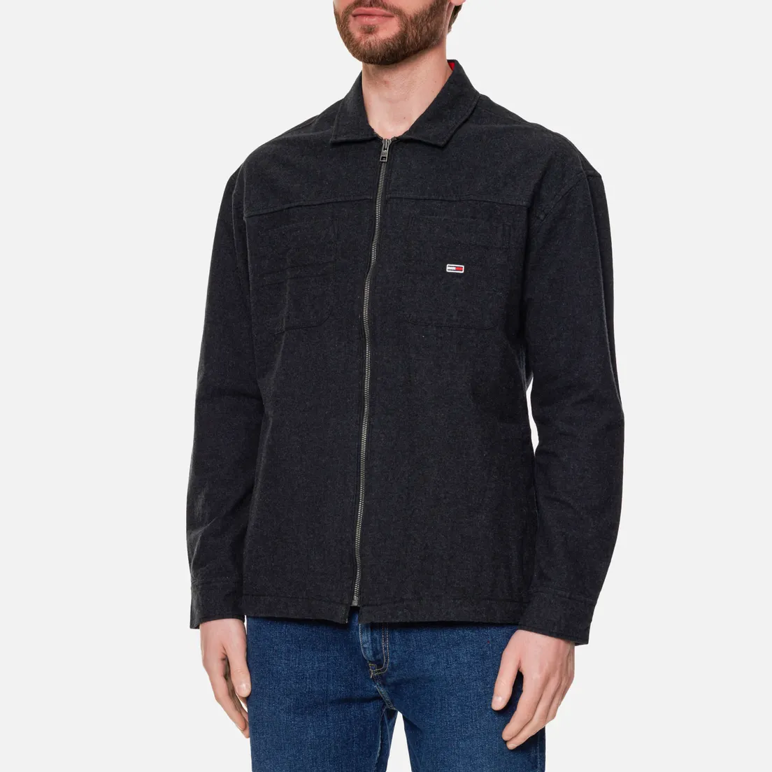 Tommy Jeans Мужская рубашка Soft Solid Overshirt
