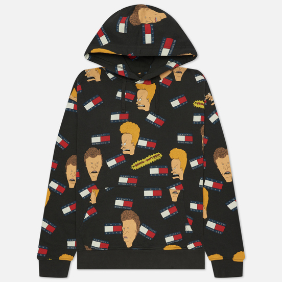 Мужская толстовка Tommy Jeans x Beavis And Butthead Hoodie Blackout