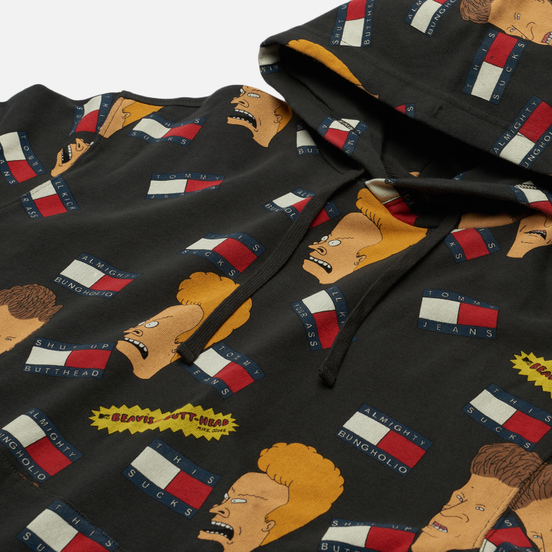 Мужская толстовка Tommy Jeans x Beavis And Butthead Hoodie Blackout