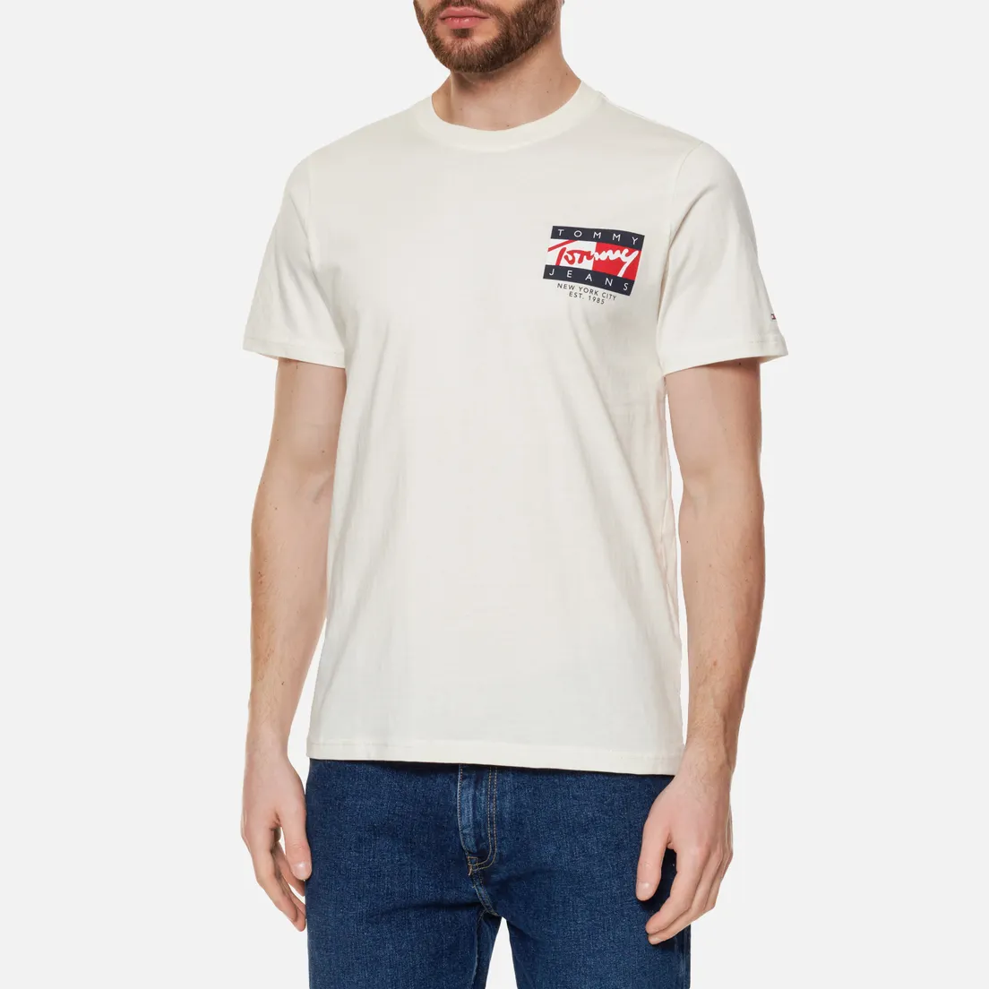 Tommy Jeans Мужская футболка Vintage Flag Signature Logo