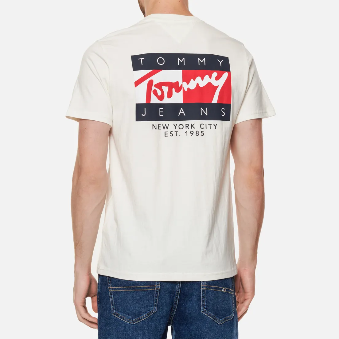 Tommy Jeans Мужская футболка Vintage Flag Signature Logo