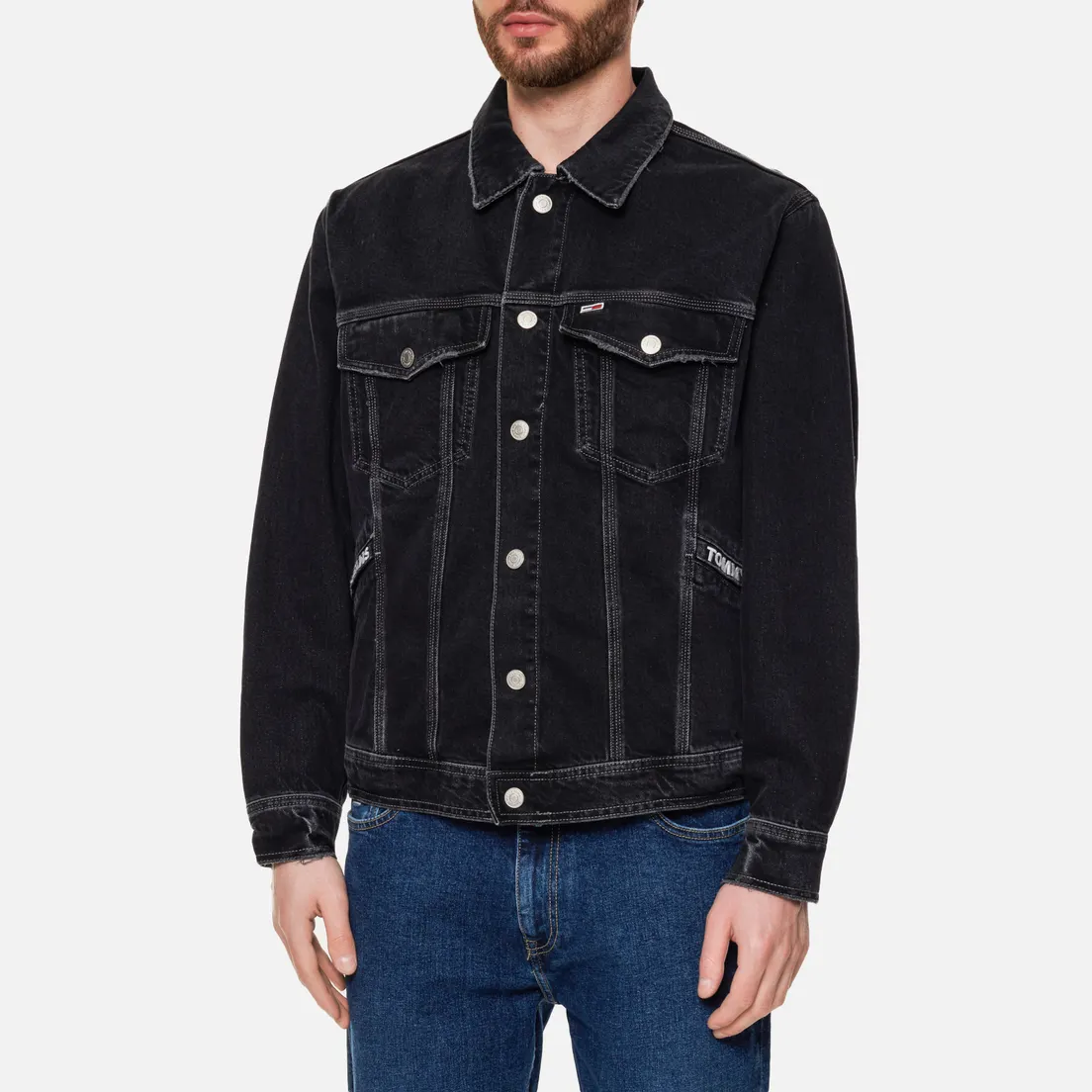 Tommy Jeans Мужская джинсовая куртка Oversized Util Trucker CE773