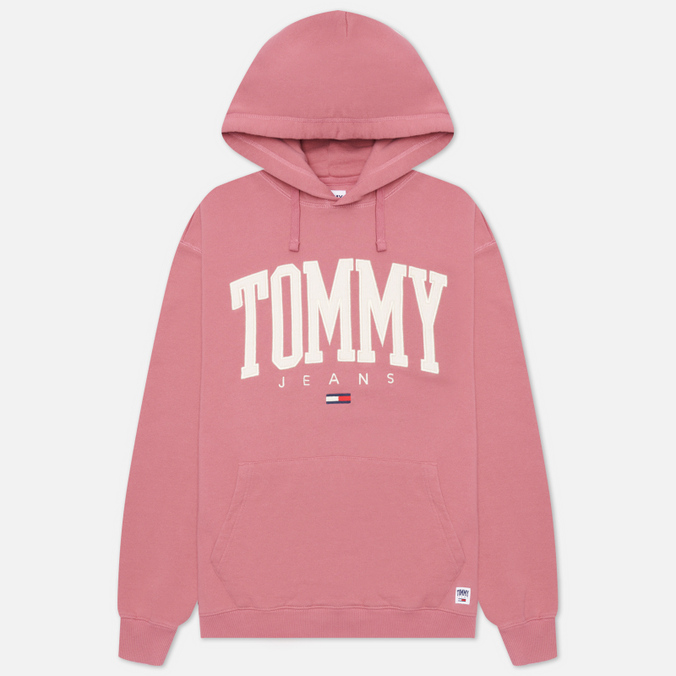 Мужская толстовка Tommy Jeans, цвет розовый, размер L DM0DM12543THT ABO Collegiate Hoodie - фото 1