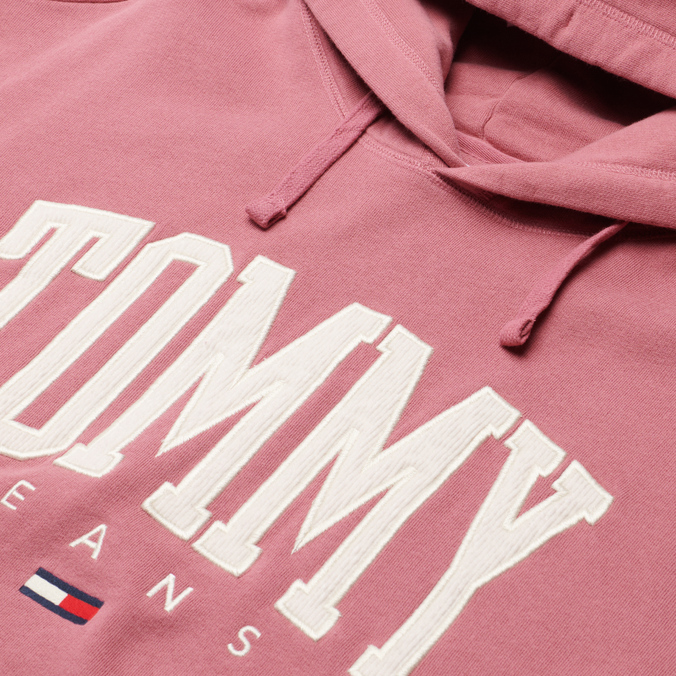 Мужская толстовка Tommy Jeans, цвет розовый, размер L DM0DM12543THT ABO Collegiate Hoodie - фото 2
