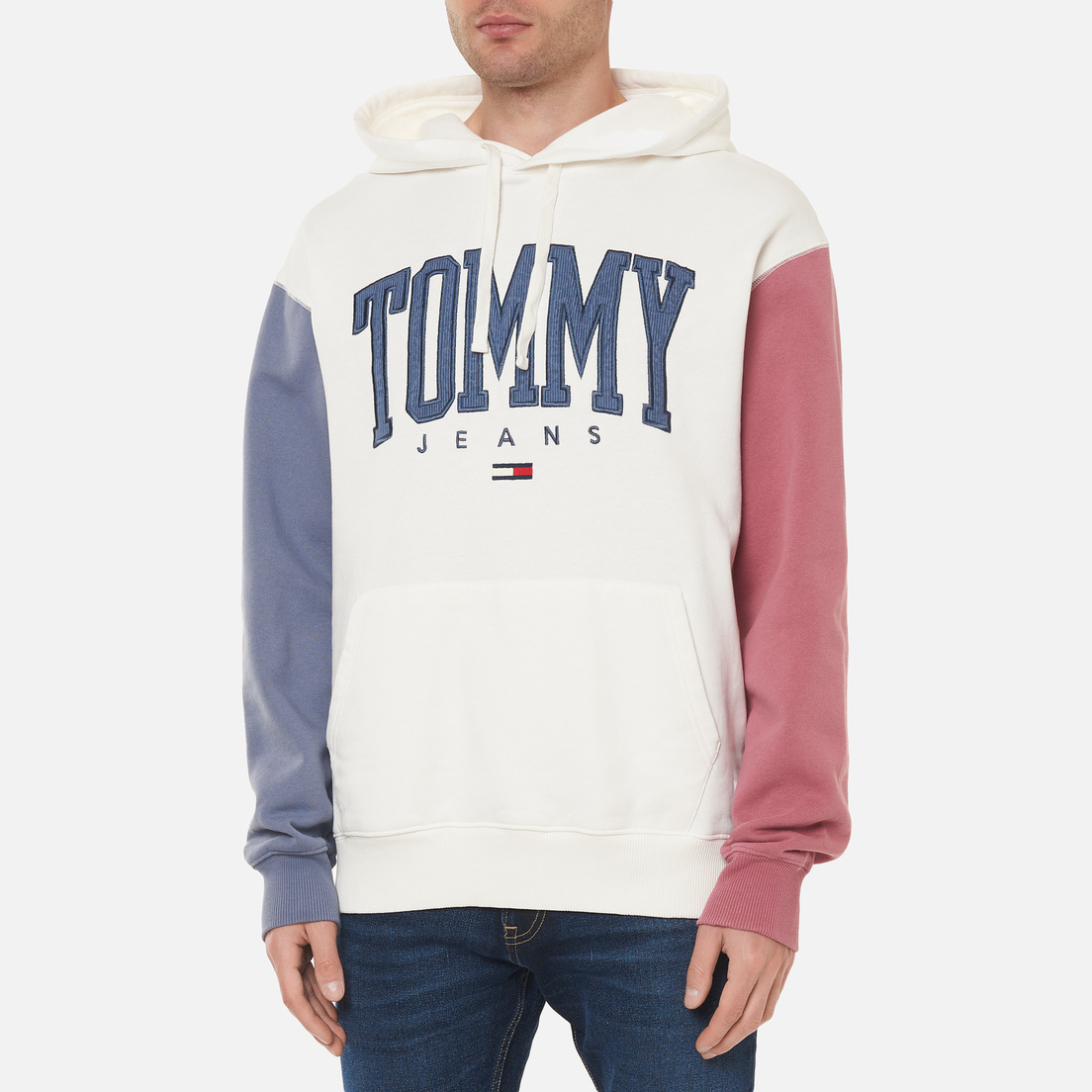 Tommy Jeans Мужская толстовка ABO Collegiate Colorblock Hoodie