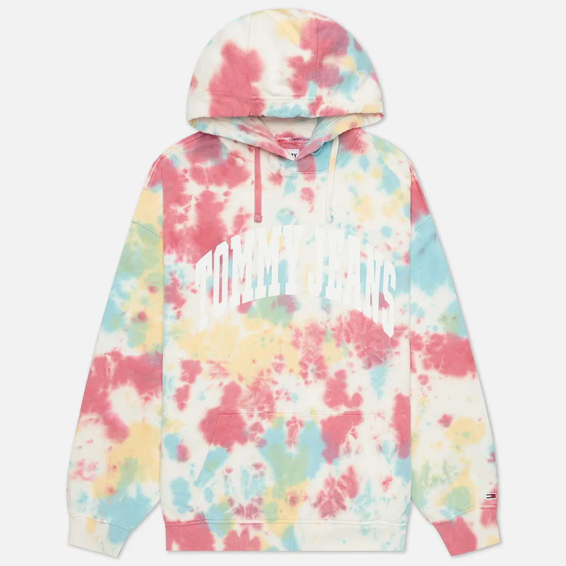 Tommy Jeans Мужская толстовка College Logo Tie-Dye Hoodie
