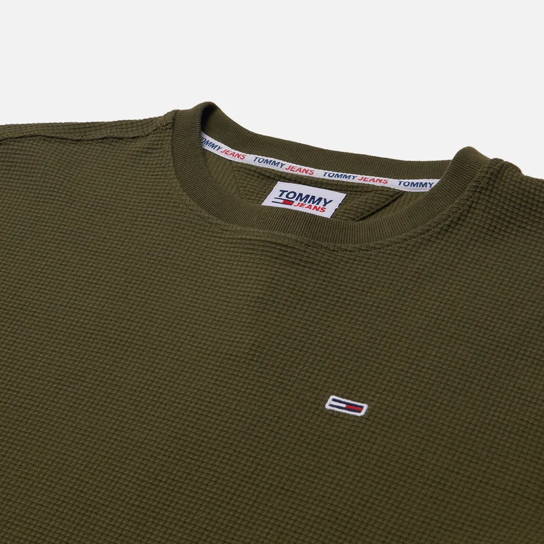 Tommy Jeans Мужской лонгслив Essential Waffle Classic