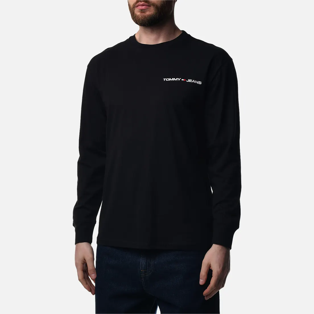 Tommy Jeans Мужской лонгслив Classics Linear Chest