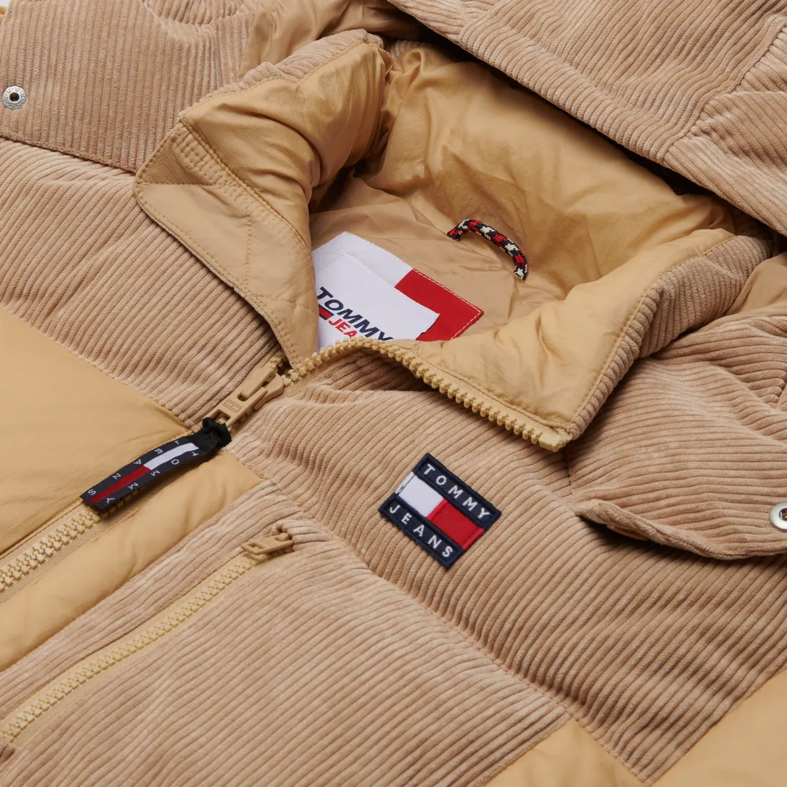 Tommy Jeans Мужской пуховик Cord Mix Alaska Puffer