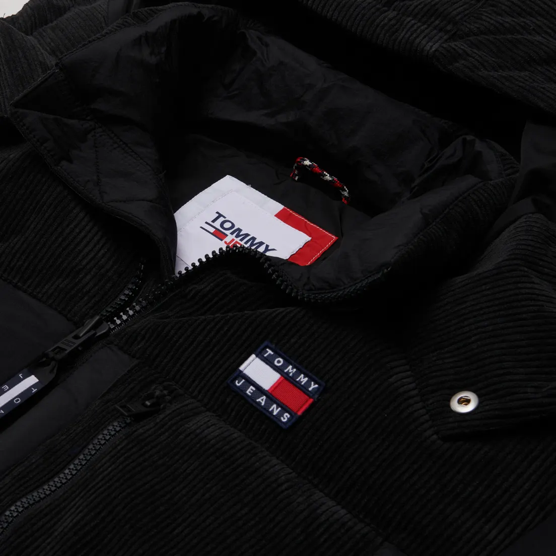 Tommy Jeans Мужской пуховик Cord Mix Alaska Puffer