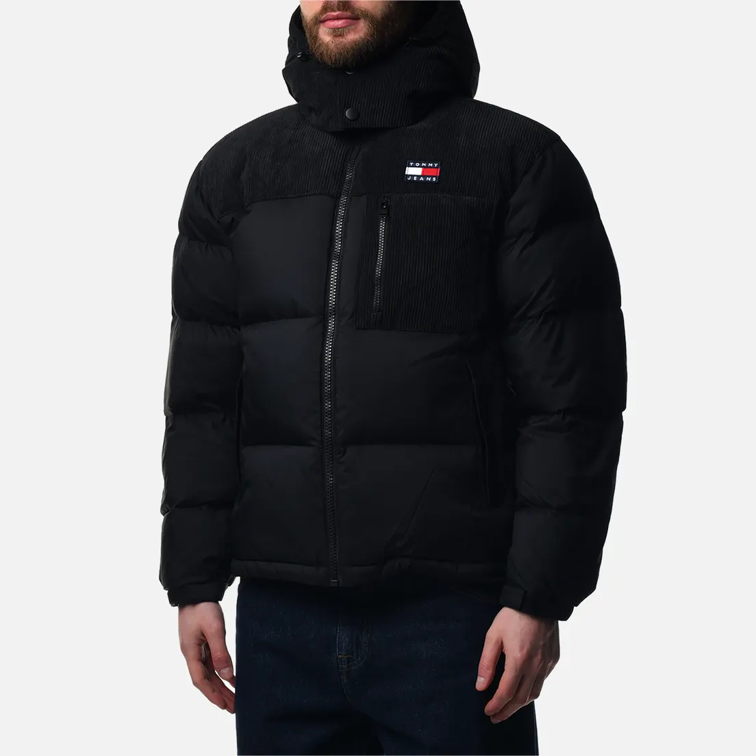 Tommy Jeans Мужской пуховик Cord Mix Alaska Puffer