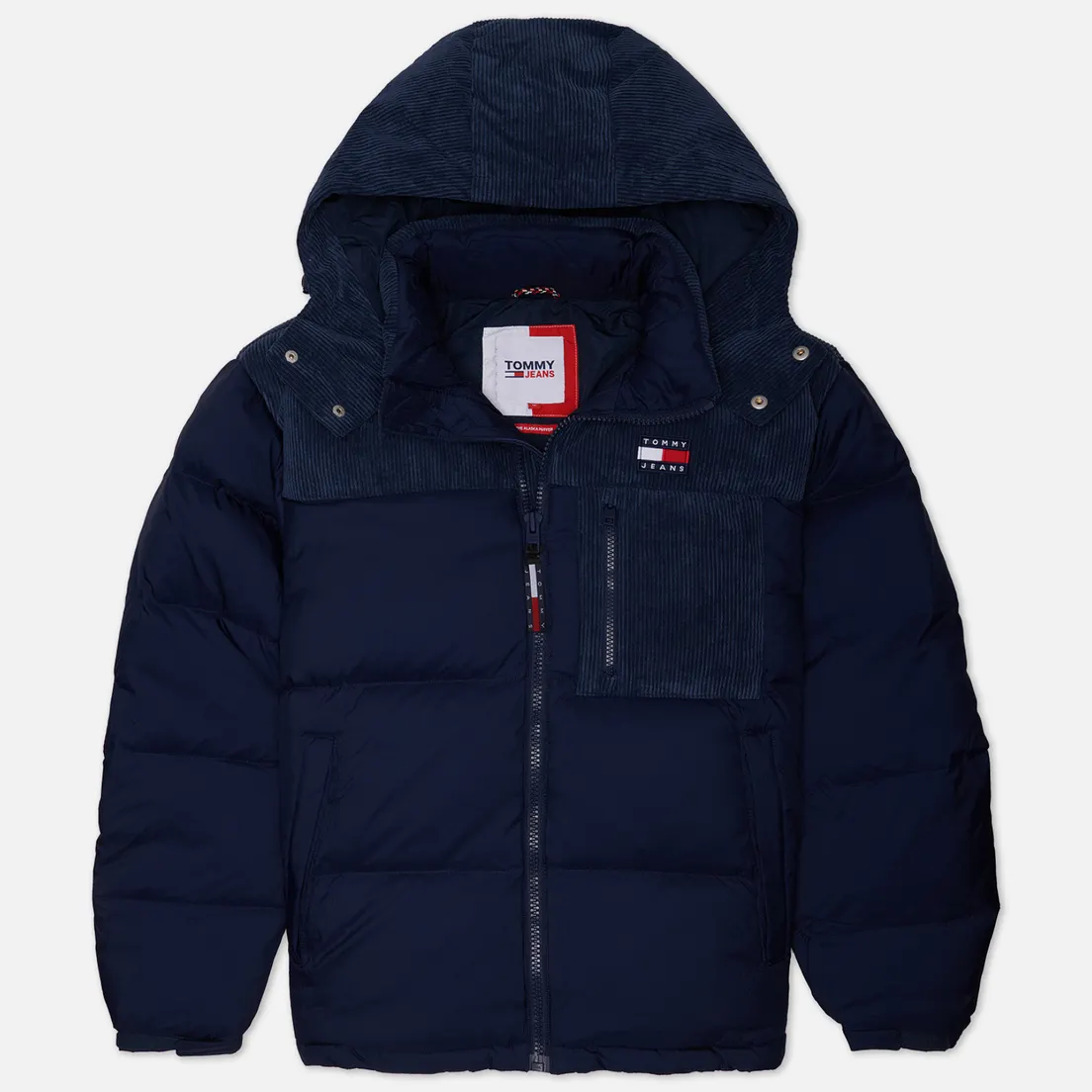Tommy Jeans Мужской пуховик Cord Mix Alaska Puffer