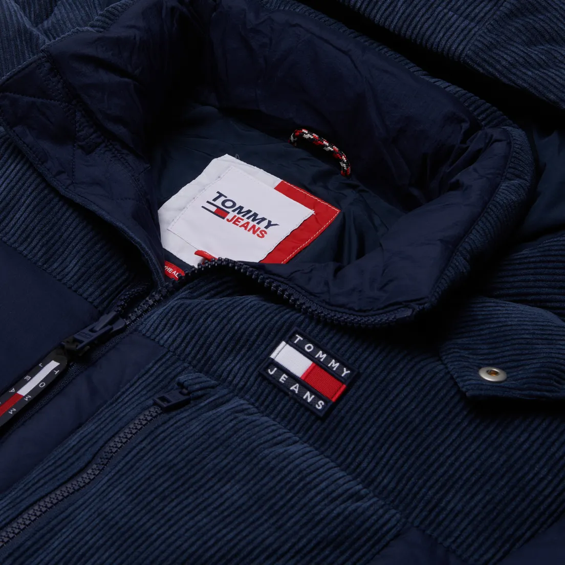 Tommy Jeans Мужской пуховик Cord Mix Alaska Puffer