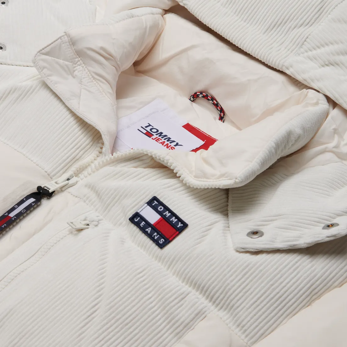 Tommy Jeans Мужской пуховик Cord Mix Alaska Puffer
