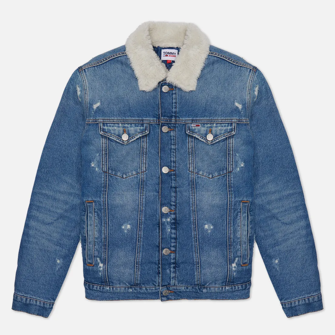 Tommy Jeans Мужская джинсовая куртка Teddy Trucker