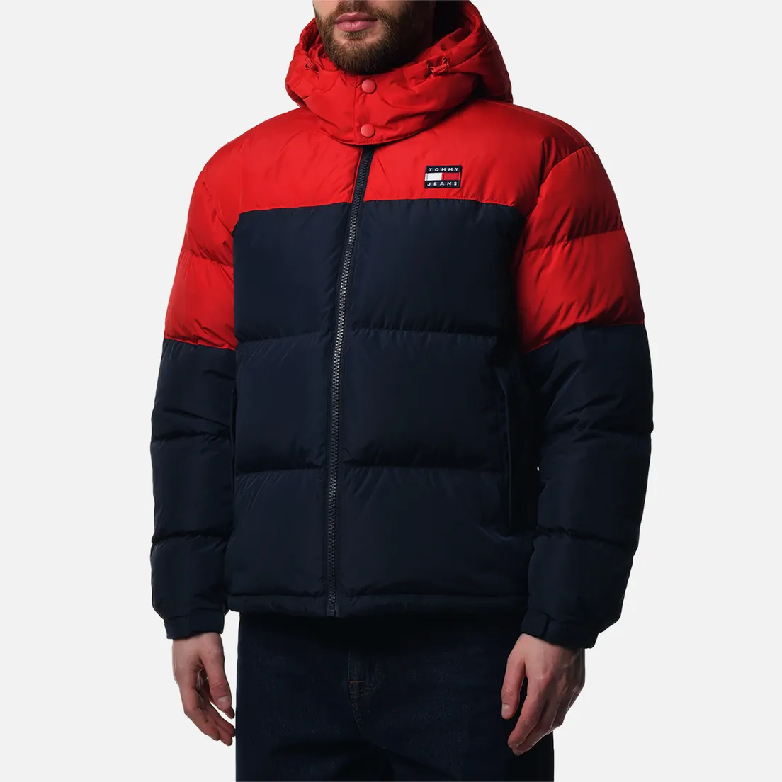 Tommy Jeans Мужской пуховик Alaska Colorblock Puffer