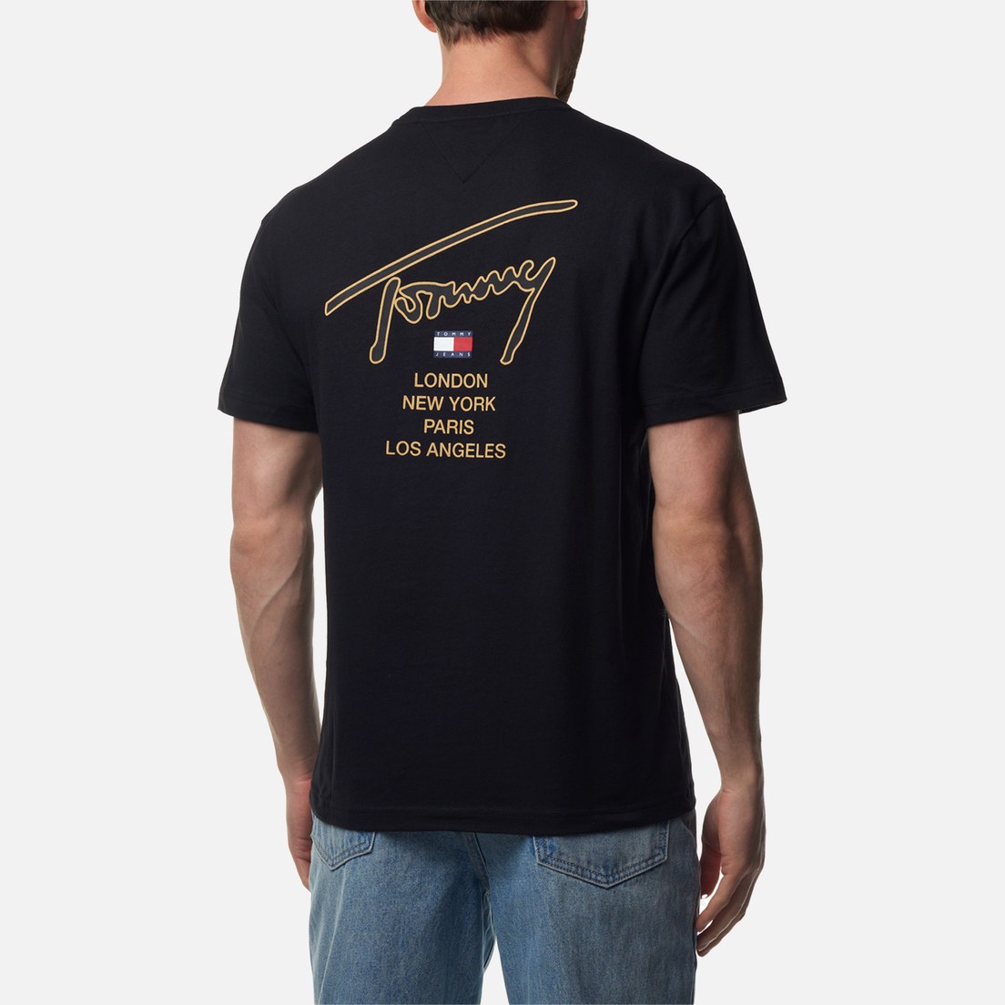 Tommy Jeans Мужская футболка Classics Gold Signature Back