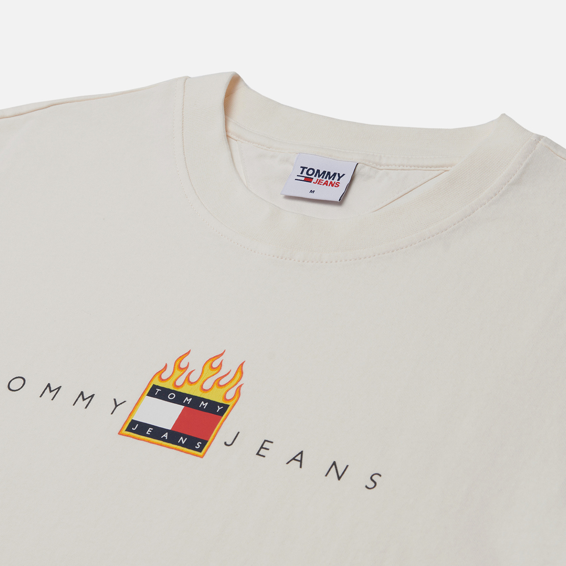 Tommy Jeans Мужская футболка Relaxed Linear Fire Flag