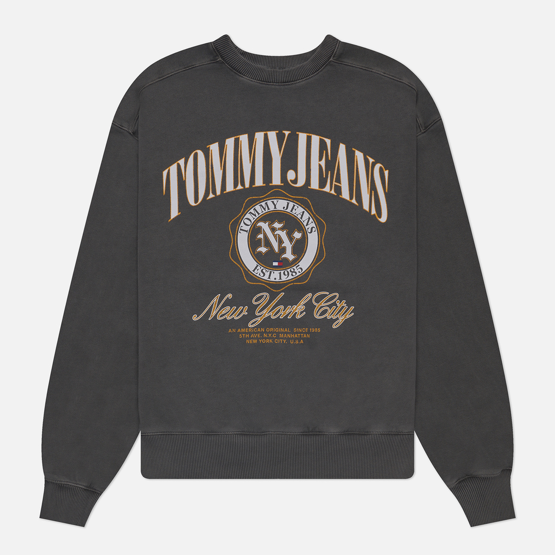 Tommy Jeans Мужская толстовка Boxy Luxe Varsity Crew Neck