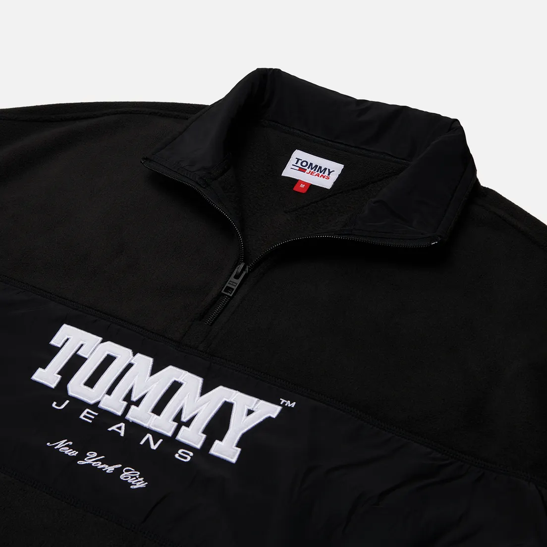 Tommy Jeans Мужская толстовка Oversized Fabric Mix 1/2 Zip Polar