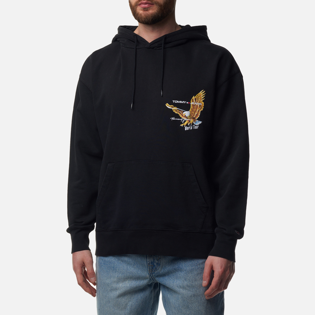 Tommy Jeans Мужская толстовка Relaxed Vintage Eagle Hoodie