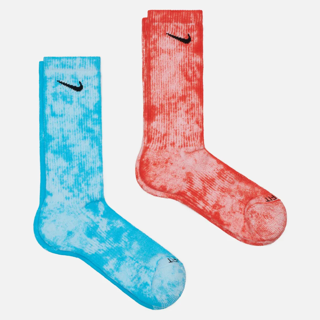 Nike Комплект носков 2-Pack Everyday Plus Cush Tie-Dye Crew
